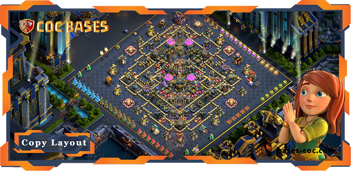Top Hybrid Base TH17 with Link, Anti 2 Star Layout - Clash of Clans (203) 7 Top Hybrid Base TH17 with Link, Anti 2 Star Layout - Clash of Clans (203)