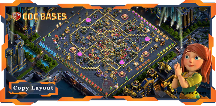 Top Hybrid Base TH17 with Link, Anti 3 Star Layout - Clash of Clans (252) 6 Top Hybrid Base TH17 with Link, Anti 3 Star Layout - Clash of Clans (252)