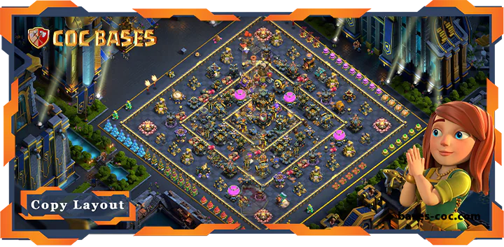 Top Hybrid Base TH17 with Link, Anti Air/Electro Dragon, Defense Layout - Clash of Clans (220) 2 Top Hybrid Base TH17 with Link, Anti AirElectro Dragon, Defense Layout - Clash of Clans (220)