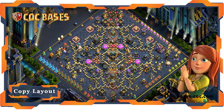 Top Hybrid Base TH17 with Link, Anti Everything, Defense Layout - Clash of Clans (187) 11 Top Hybrid Base TH17 with Link, Anti Everything, Defense Layout - Clash of Clans (187)
