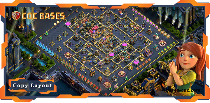 Top Hybrid Base TH17 with Link, Anti Everything, Defense Layout - Clash of Clans (309) 9 Top Hybrid Base TH17 with Link, Anti Everything, Defense Layout - Clash of Clans (309)