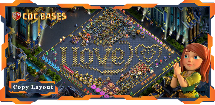 Top Troll Base TH17 with Link, Funny Layout - Clash of Clans (215)