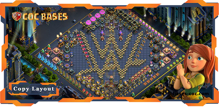 Top Troll Base TH17 with Link, Funny Layout - Clash of Clans (248)