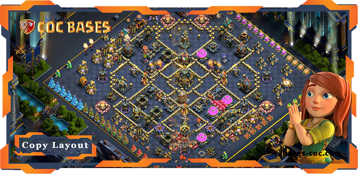Top Trophy Base TH17 with Link, Defense, Anti Everything Layout - Clash of Clans (271) 11 Top Trophy Base TH17 with Link, Defense, Anti Everything Layout - Clash of Clans (271)