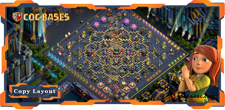 Top Trophy Base TH17 with Link - Defense Layout - Clash of Clans (182)