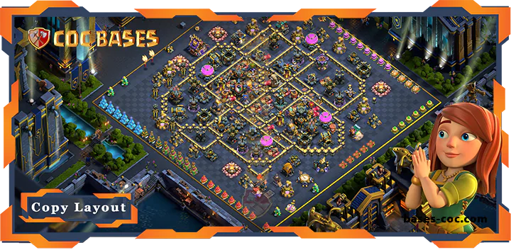 Top Trophy Base TH17 with Link, Defense Layout - Clash of Clans (258) 12 Top Trophy Base TH17 with Link, Defense Layout - Clash of Clans (258)