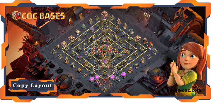 Top War Base TH17 with Link, Anti 2 Star Layout - Clash of Clans (174) 12 Top War Base TH17 with Link, Anti 2 Star Layout - Clash of Clans (174)