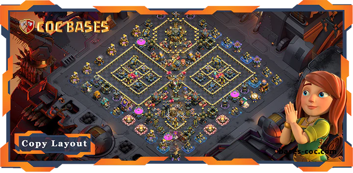 Top War Base TH17 with Link, Anti 3 Star Layout - Clash of Clans (310) 8 Top War Base TH17 with Link, Anti 3 Star Layout - Clash of Clans (310)