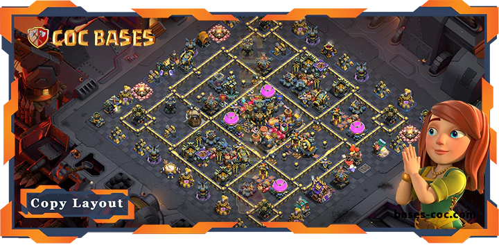 Top War Base TH17 with Link, Anti Air/Electro Dragon, Hybrid Layout - Clash of Clans (208) 2 Top War Base TH17 with Link, Anti AirElectro Dragon, Hybrid Layout - Clash of Clans (208)