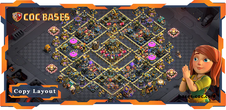 Top War Base TH17 with Link, Anti Everything, Defense Layout - Clash of Clans (307) 11 Top War Base TH17 with Link, Anti Everything, Defense Layout - Clash of Clans (307)