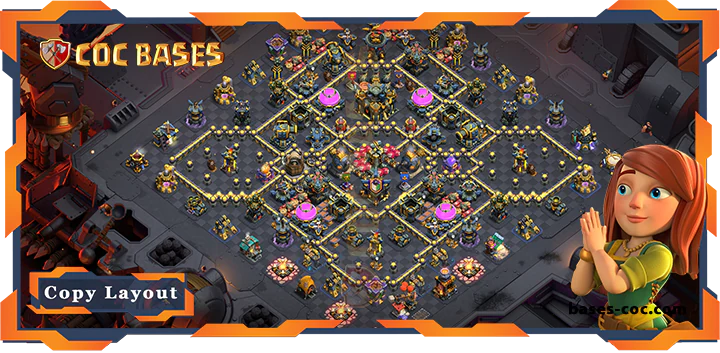Top War Base TH17 with Link, Defense, Anti Everything Layout - Clash of Clans (247) 11 Top War Base TH17 with Link, Defense, Anti Everything Layout - Clash of Clans (247)