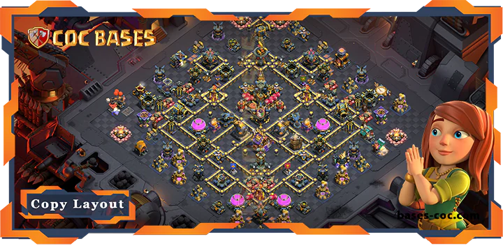 Top War Base TH17 with Link, Defense, Anti Everything Layout - Clash of Clans (266) 4 Top War Base TH17 with Link, Defense, Anti Everything Layout - Clash of Clans (266)