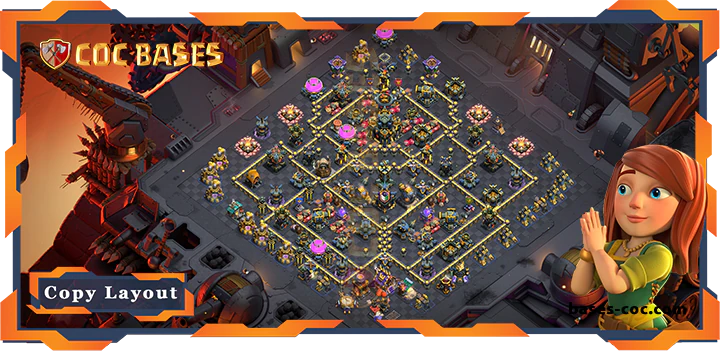 Top War Base TH17 with Link, Defense Layout - Clash of Clans (199) 11 Top War Base TH17 with Link, Defense Layout - Clash of Clans (199)