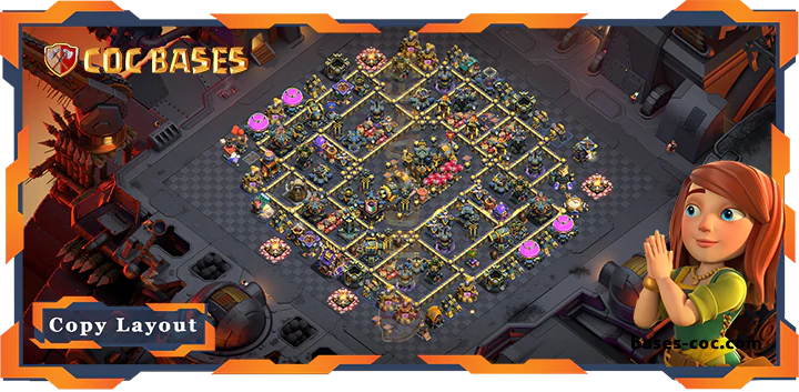 Top War Base TH17 with Link, Defense Layout - Clash of Clans (237) 9 Top War Base TH17 with Link, Defense Layout - Clash of Clans (237)