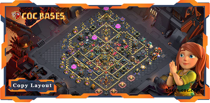 Top War Base TH17 with Link, Defense Layout - Clash of Clans (257) 1 Top War Base TH17 with Link, Defense Layout - Clash of Clans (257)