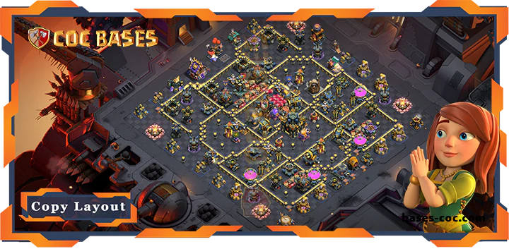 Top War Base TH17 with Link, Hybrid, Anti 2 Star, Defense Layout - Clash of Clans (305) 1 Top War Base TH17 with Link, Hybrid, Anti 2 Star, Defense Layout - Clash of Clans (305)