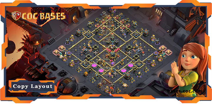 Top War TH17 with Link, Anti 2 Star, Anti Everything Layout - Clash of Clans (319)