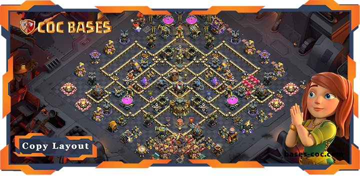 Top War TH17 with Link, Anti 3 Star Layout - Clash of Clans (318) 12 Top War TH17 with Link, Anti 3 Star Layout - Clash of Clans (318)