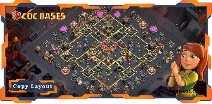 Top War TH17 with Link, Defense, Anti Everything Layout - Clash of Clans (321) 9 Top War TH17 with Link, Defense, Anti Everything Layout - Clash of Clans (321)