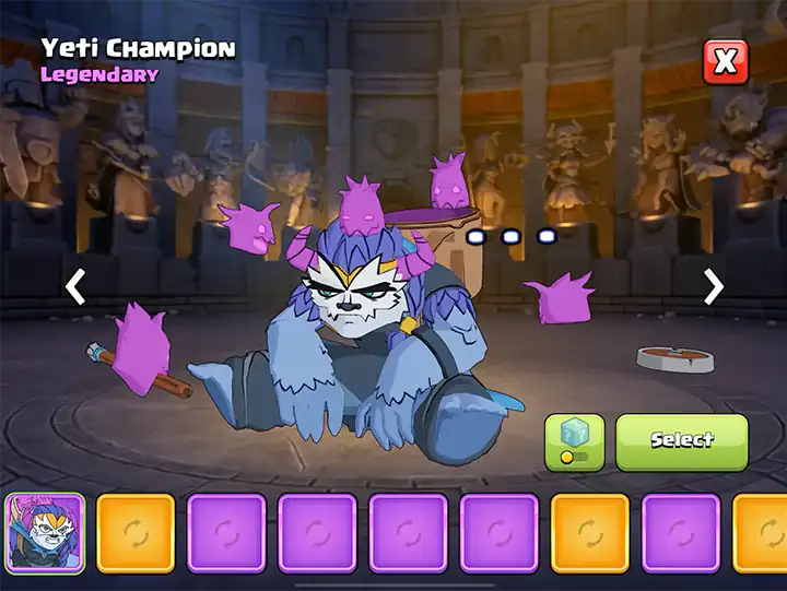 Mash A Rama Season September 2025 - Clash of Clans 56 Yeti Champion - Hero Skin for Royal Champion for Mash A Rama Season September 2025