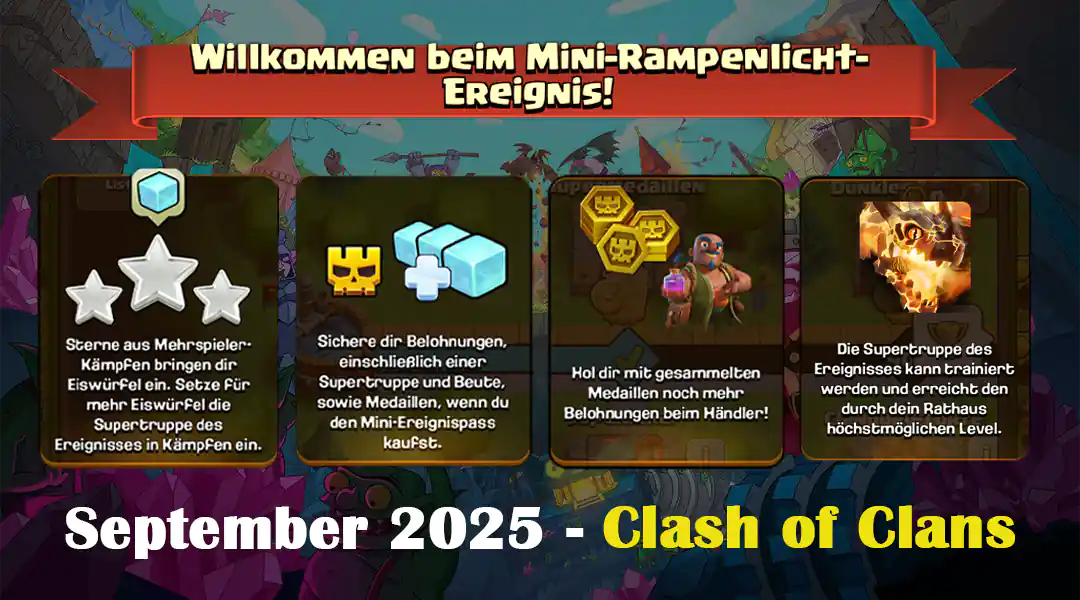 Mini-Rampenlicht Evenement september 2025 - Clash of Clans 38 Mini-Rampenlicht evenement September 2025 - Clash of Clans