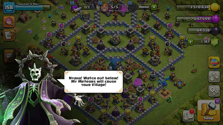 Событие «Космический рок» — Октябрь 2025 в Clash of Clans 3 01 Intro of Cosmic Rock Event October 2025