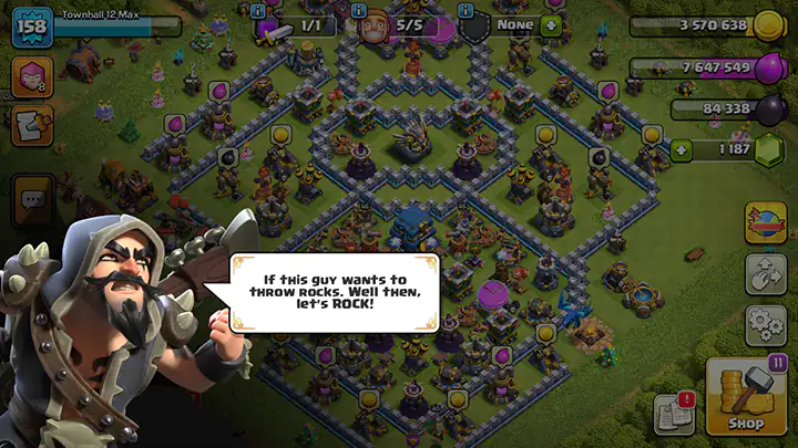 Событие «Космический рок» — Октябрь 2025 в Clash of Clans 4 02 Intro of Cosmic Rock Event October 2025