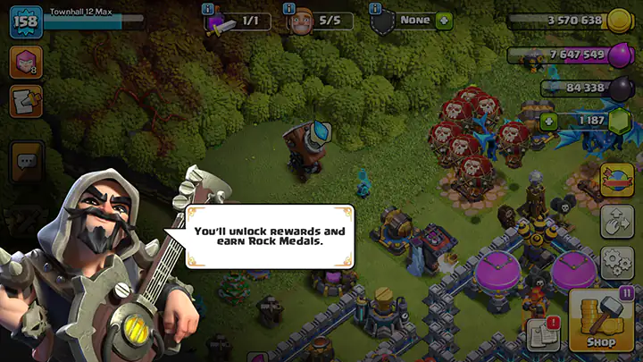 Событие «Космический рок» — Октябрь 2025 в Clash of Clans 7 05 Intro of Cosmic Rock Event October 2025