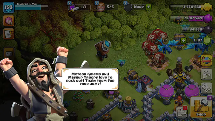 Событие «Космический рок» — Октябрь 2025 в Clash of Clans 9 07 Intro of Cosmic Rock Event October 2025