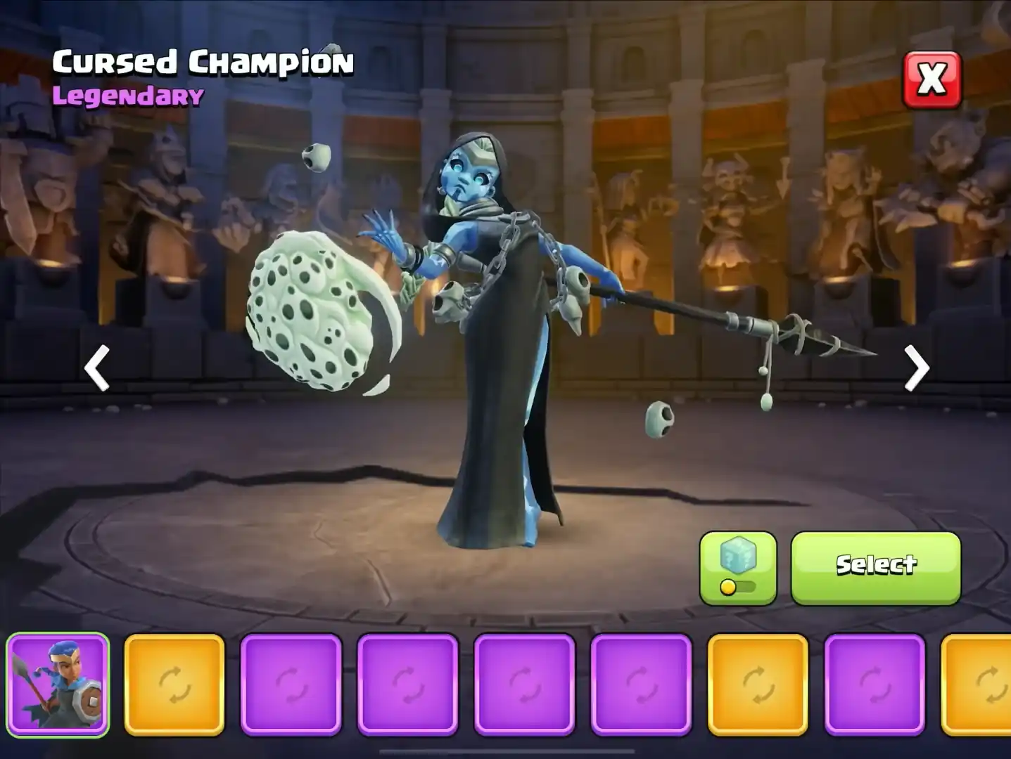 Clash O Ween October Season 2025 Clash of Clans 56 Cursed Champion New skin for Royal Champion Clash O Ween Season October 2025
