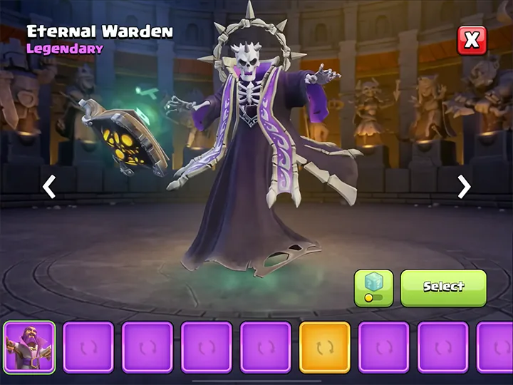 Clash O Ween October Season 2025 Clash of Clans 55 Eternal Warden - New skin for Grand Warden - Clash O Ween Season October 2025