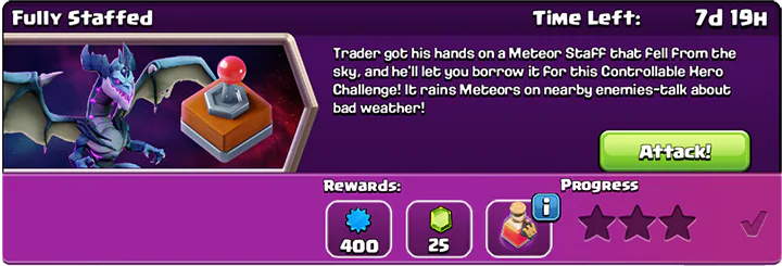 Fully Staffed Challenge October 2025 - Clash of Clans