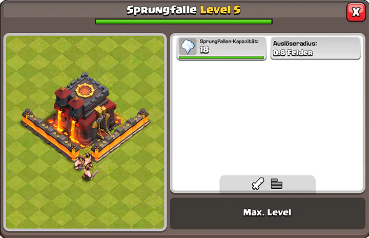 Sneak Peek 1 - Aankomende update in oktober 2025, Clash of Clans 2 Max. niveau veerval 5