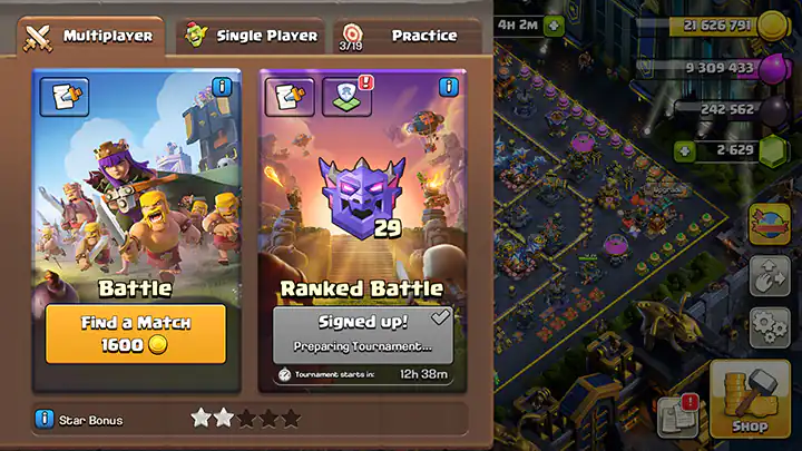 Sign Up successfully for the weekly tournament