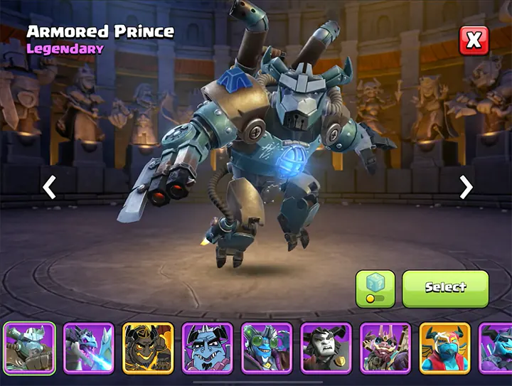 Das Ödland Saison November 2025 - Clash of Clans 77 Armored Prince- New Skin For Minion Prince - The Wastelands Season November 2025