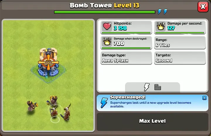 Sneak Peek 1 November 2025 - Clash of Clans 31 Bomb Tower Level 13