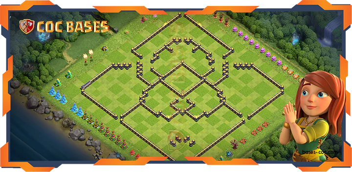 COC Bases Walls - Top Base TH18 with Link, Anti 2 Star, Legend League Layout - Clash of Clans 41)