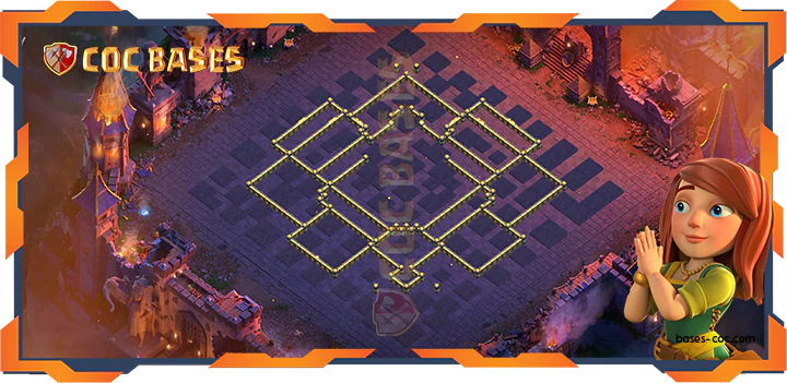 COC Bases Walls - Top Base TH18 with Link, WarCWL, Anti 2 Star, Legend League Layout - Clash of Clans (05)