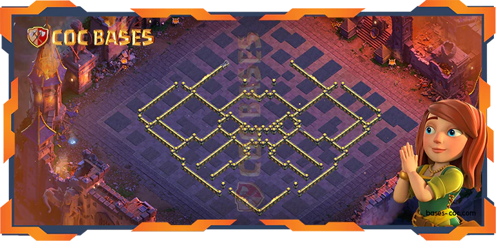 COC Bases Walls - Top Base TH18 with Link, WarCWL, Defense Layout - Clash of Clans (12)