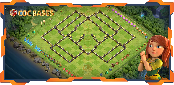 COC Bases Walls - Top Farming Base TH18 with Link, Anti 3 Star, Hybrid Layout - Clash of Clans (35)