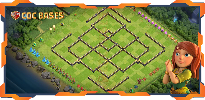 COC Bases Walls - Top Farming Base TH18 with Link, Anti 3 Star Layout - Clash of Clans (37)