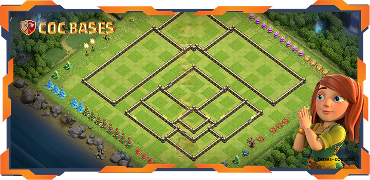 COC Bases Walls - Top Farming Base TH18 with Link, Anti 3 Star Layout - Clash of Clans (38)