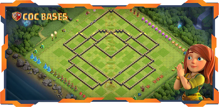 COC Bases Walls - Top Farming Base TH18 with Link, Anti 3 Star Layout - Clash of Clans (44)