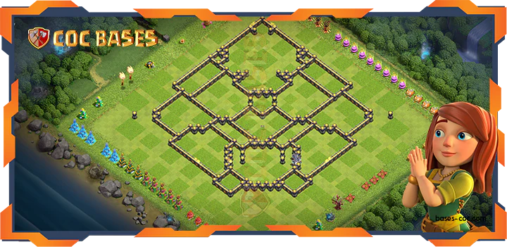 COC Bases Walls - Top Farming Base TH18 with Link, Anti 3 Star Layout - Clash of Clans (45)