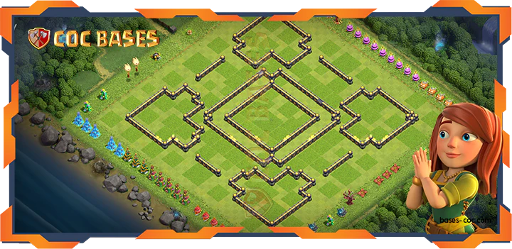 COC Bases Walls - Top Farming Base TH18 with Link - Clash of Clans (21)