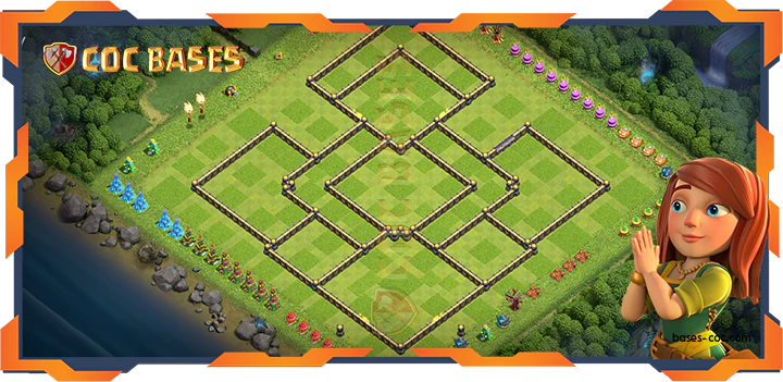 COC Bases Walls - Top Farming Base TH18 with Link - Clash of Clans (25)
