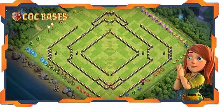 COC Bases Walls - Top Farming Base TH18 with Link, Hybrid, Anti 2 Star Layout - Clash of Clans (08)