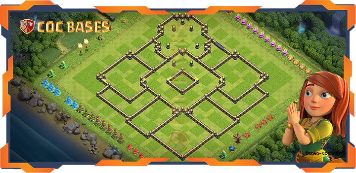 COC Bases Walls - Top Farming Base TH18 with Link, Hybrid, Anti 2 Star Layout - Clash of Clans (39)