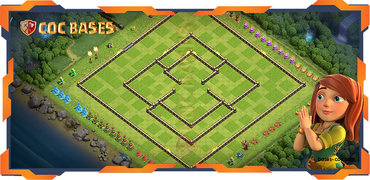 COC Bases Walls - Top Farming Base TH18 with Link, Hybrid, Anti 3 Star Layout - Clash of Clans (10)