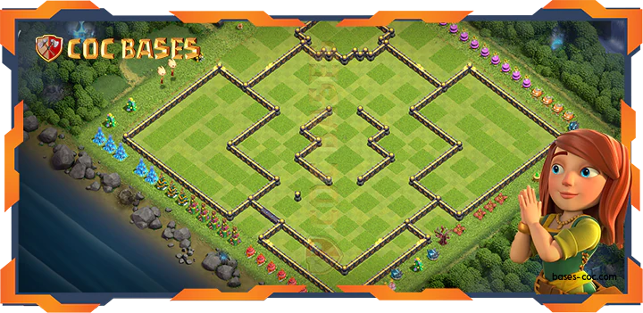 COC Bases Walls - Top Farming Base TH18 with Link, Hybrid, Anti Everything Layout - Clash of Clans (30)